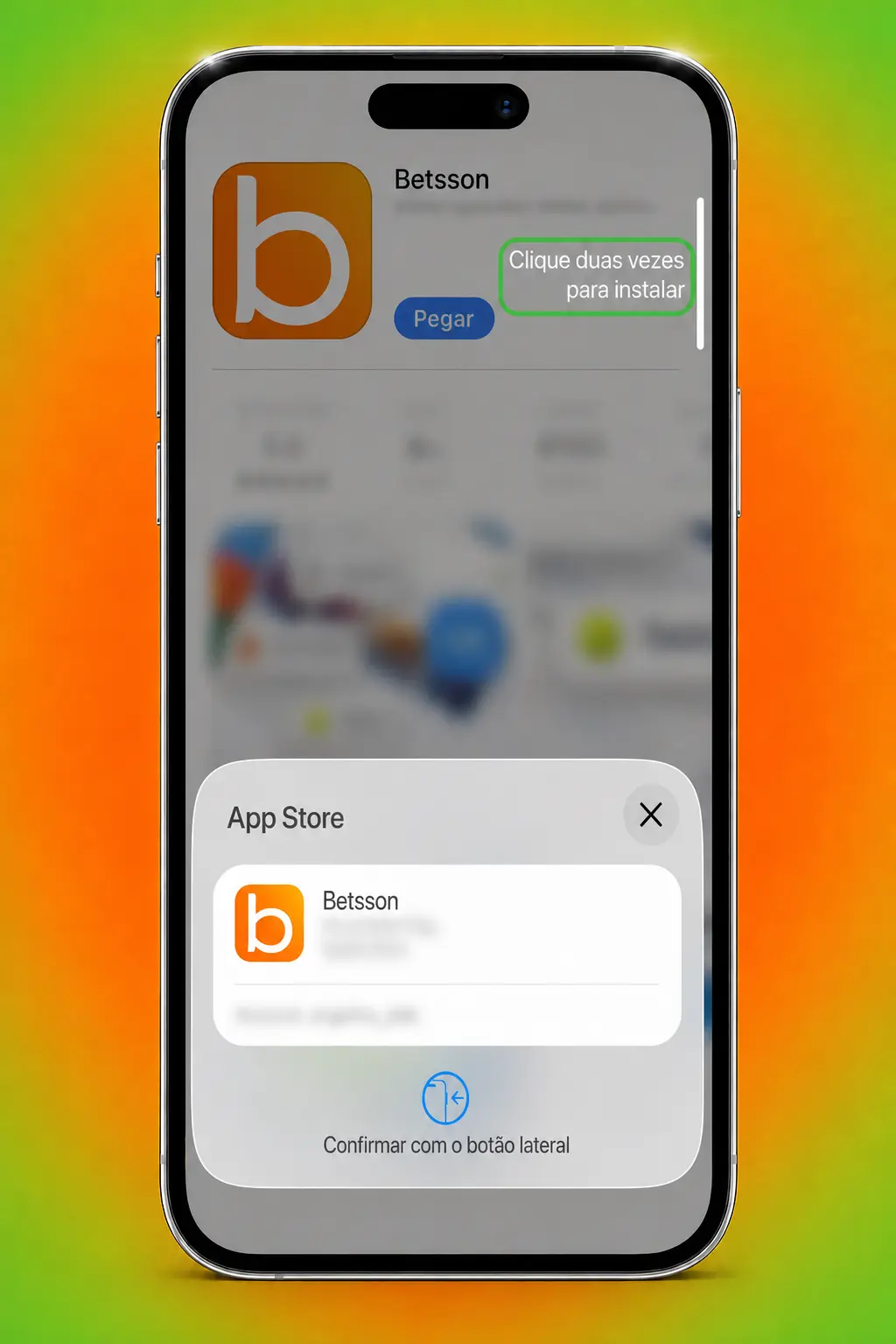 Passo a passo para adicionar o app web da Betsson à tela inicial do iPhone usando o navegador Safari