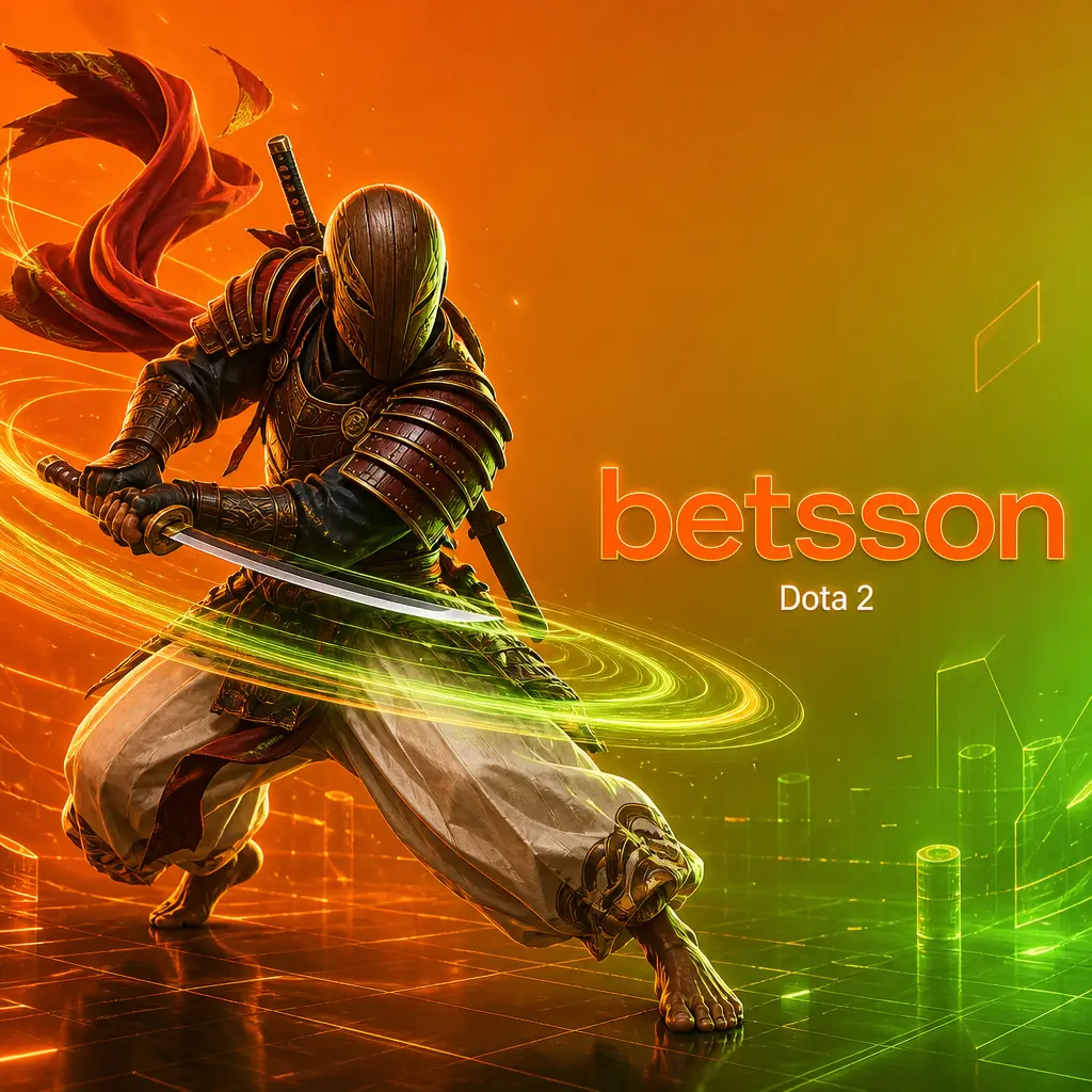 Partida de Dota 2 entre duas equipes de cinco jogadores, com mercados de apostas da Betsson em destaque
