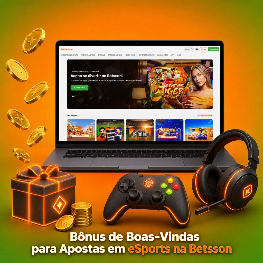 Bônus de boas-vindas Betsson: 100 giros grátis no Lucky Tiger para novos usuários apostarem em eSports