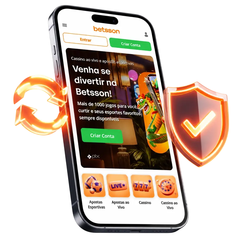 Passo a passo para atualizar o aplicativo Betsson no Android e iOS e manter o app sempre na versão mais recente