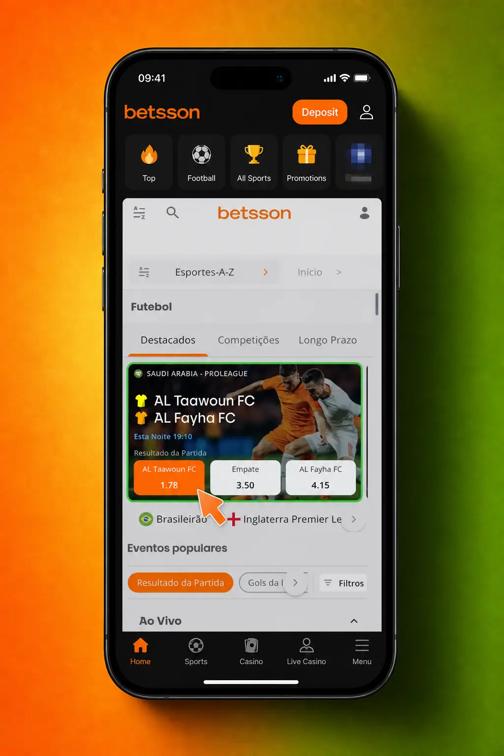 Passo a passo para apostar em eSports na Betsson: cadastro, depósito via Pix e escolha do confronto no site.
