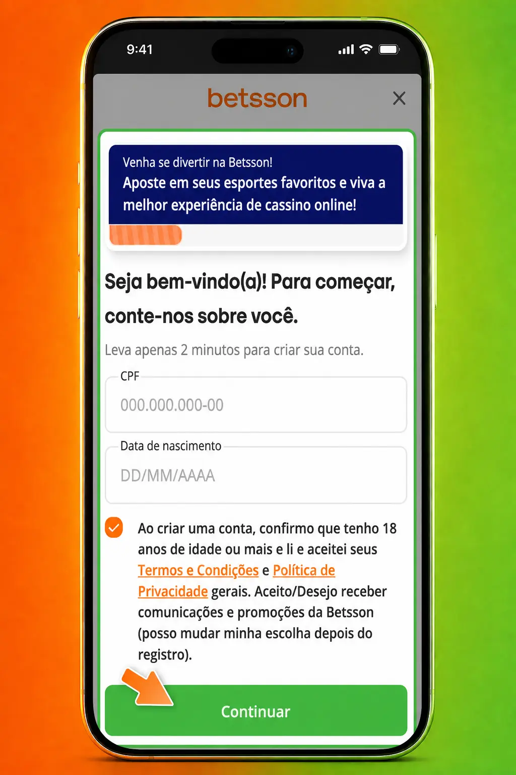 Passo a passo para começar a jogar slots na Betsson pelo site ou aplicativo