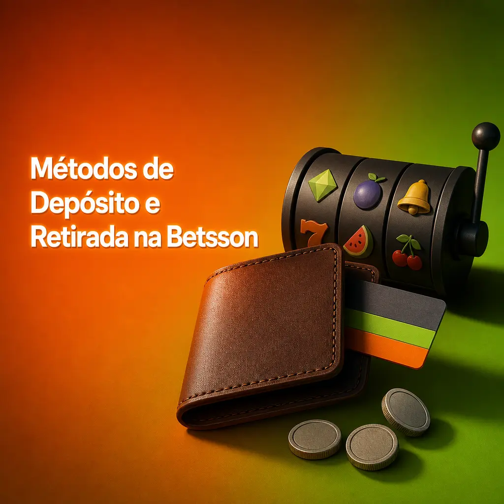 Tabela com métodos de depósito e retirada na Betsson, incluindo Pix, cartões, transferência bancária, Skrill e Neteller.